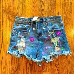 Almost Famous custom Jean shorts size 5 NWT